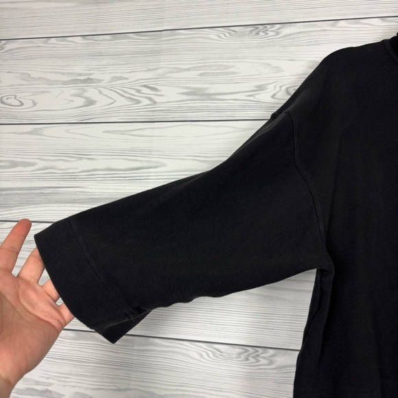 The North Face Black Outerlands Funnel Neck Waffle Knit Shirt Large - Picture 3 of 9